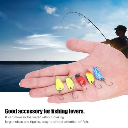 20PCS 3G Colorful Metal Pattern Fishing Sequins Fishing Baits Hard Lures Box Set